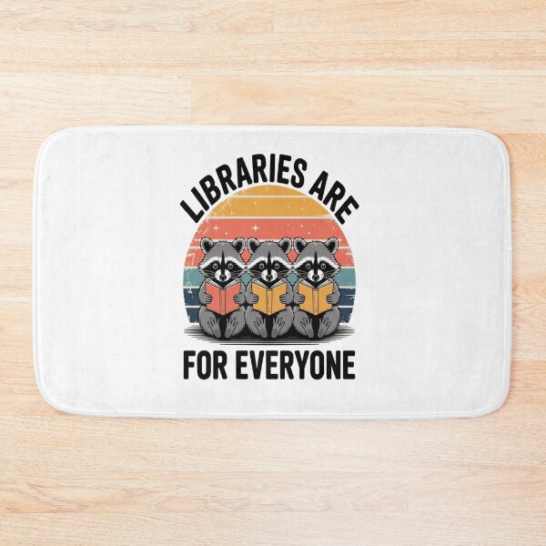 Item preview, Libraries Are For Everyone Racoon Read Banned Book Librarian designed and sold by KonopikaaArt.
