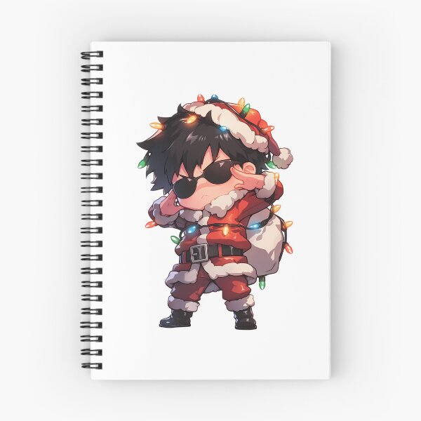 Item preview, Hiro Darling In The Franxx Christmas Anime Santa Lights Chibi Red Festive designed and sold by TorbenKuhano.