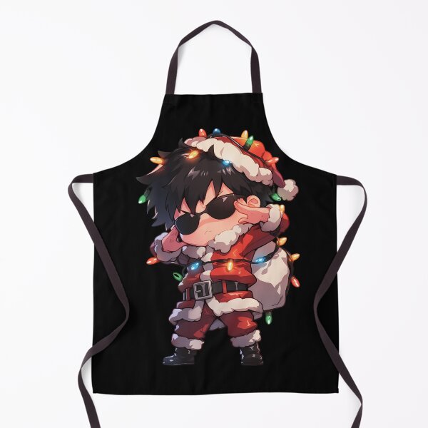 Artikelvorschau, Hiro Darling In The Franxx Weihnachts-Anime-Weihnachtsmann-Lichter Chibi Rot Festlich entworfen und verkauft von TorbenKuhano.