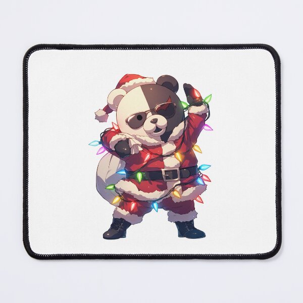 Item preview, Monokuma Danganronpa Christmas Anime Santa Lights Chibi Holiday Fun designed and sold by TorbenKuhano.