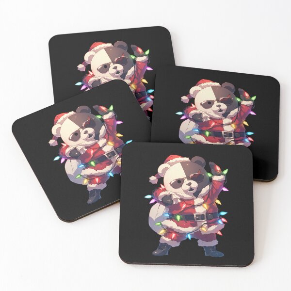 Item preview, Monokuma Danganronpa Christmas Anime Santa Lights Chibi Holiday Fun designed and sold by TorbenKuhano.
