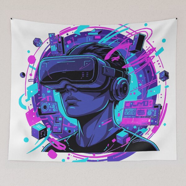 Item preview, Neon Reality: Cyberpunk Vision Headset Immersion designed and sold by MartinxMarie.