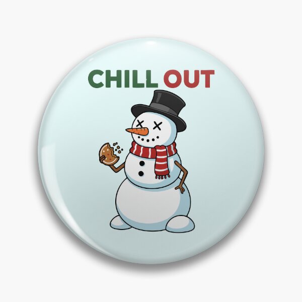 Item preview, Funny Snowman Chill Out Christmas Design designed and sold by graphicnew.