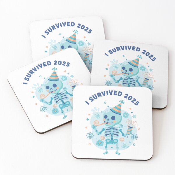 Item preview, I Survived 2025 Skeleton Celebration designed and sold by LuminOrb.