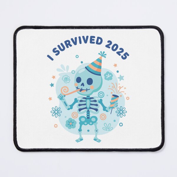 Item preview, I Survived 2025 Skeleton Celebration designed and sold by LuminOrb.