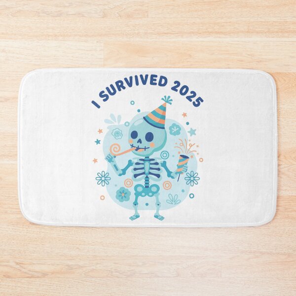 Item preview, I Survived 2025 Skeleton Celebration designed and sold by LuminOrb.