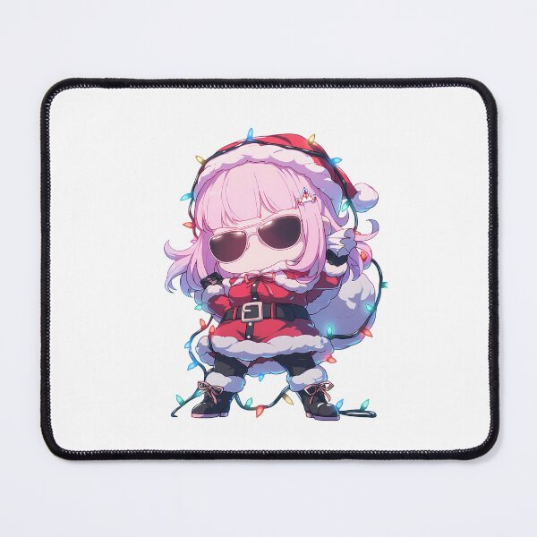 Item preview, Chiaki Nanami Danganronpa Christmas Anime Girl Santa Lights Chibi Kawaii designed and sold by TorbenKuhano.