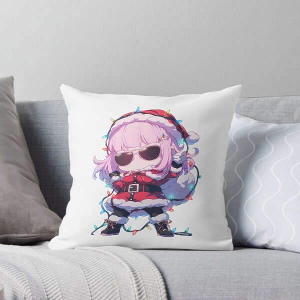Item preview, Chiaki Nanami Danganronpa Christmas Anime Girl Santa Lights Chibi Kawaii designed and sold by TorbenKuhano.