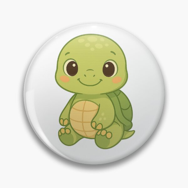 Item preview, Cute Baby Turtle – Kawaii Green Turtle Illustration designed and sold by the-dovlat.