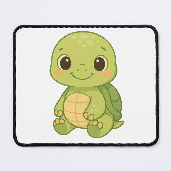 Item preview, Cute Baby Turtle – Kawaii Green Turtle Illustration designed and sold by the-dovlat.