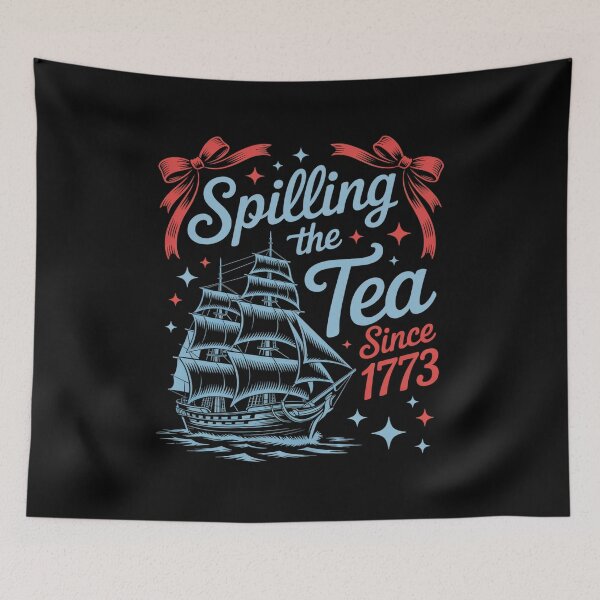 Item preview, Coquette Spilling The Tea Since 1773 4Th Of July designed and sold by DianaStantzo.