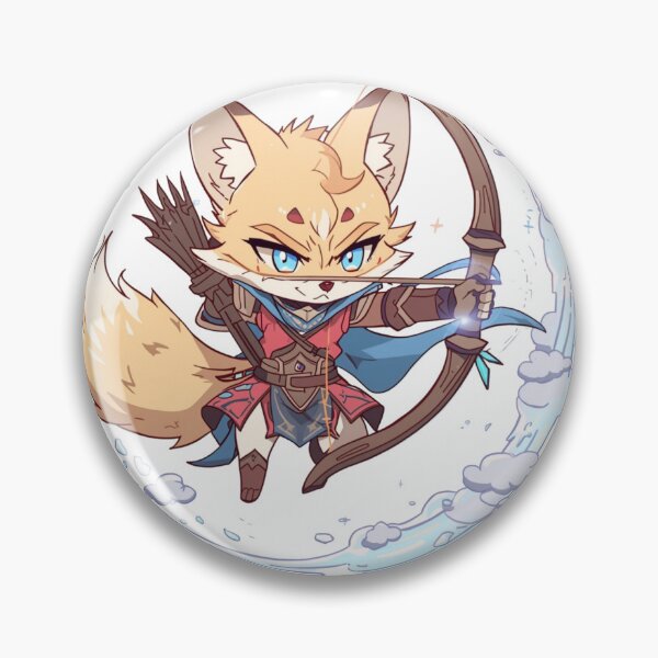 Item preview, Aeris Windarrow – Chibi Wind Archer Fox of Monzora  designed and sold by Monzora.