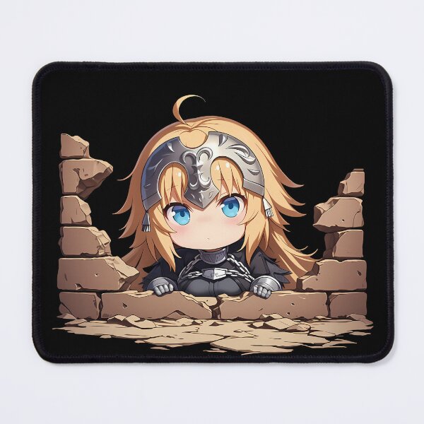 Item preview, Darc Jeanne D’Arc Fate Grand Order Chibi Peeking Knight Silver Armor Blue Eyes Game designed and sold by TorbenKuhano.