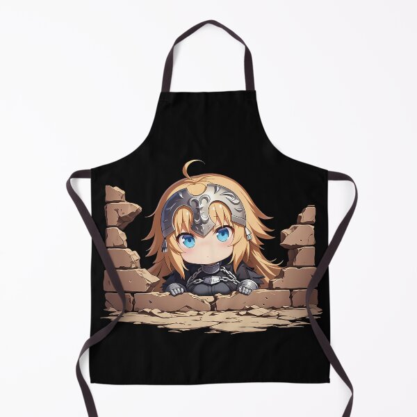 Item preview, Darc Jeanne D’Arc Fate Grand Order Chibi Peeking Knight Silver Armor Blue Eyes Game designed and sold by TorbenKuhano.