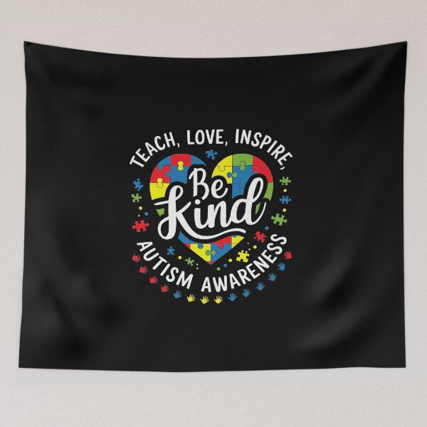 Item preview, Teach Love Inspire Autism Awareness Teacher designed and sold by yvonnickStore.