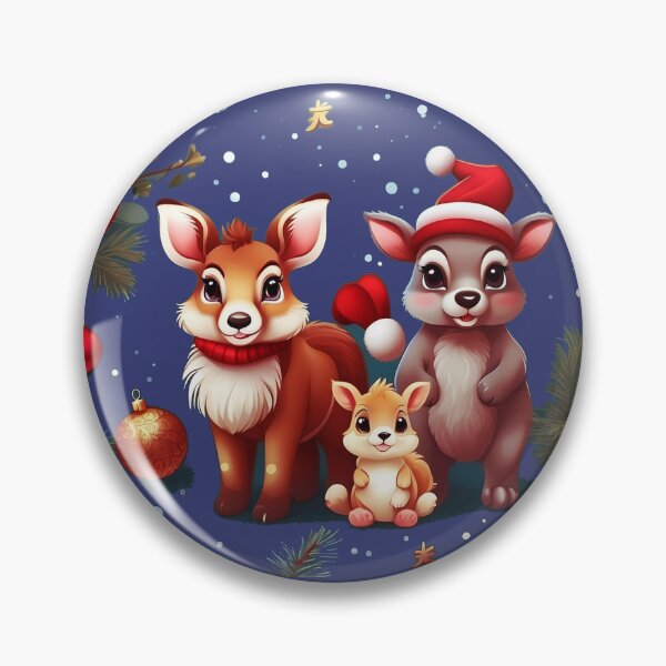 Item preview, cute animal Christmas vector art designed and sold by  Mudikeys.