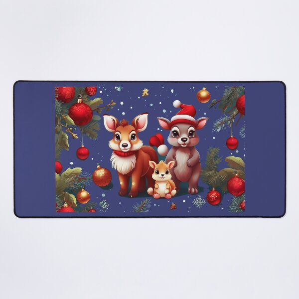 Item preview, cute animal Christmas vector art designed and sold by Mudikeys.
