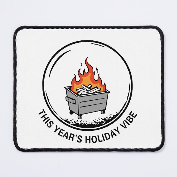Item preview, Holiday Dumpster Fire Snow Globe – This Year’s Holiday Vibe designed and sold by Imaginationbeyond.
