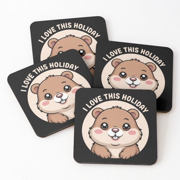 Item preview, Ground hog Holiday Happy groundhog day designed and sold by RipleMalphite.