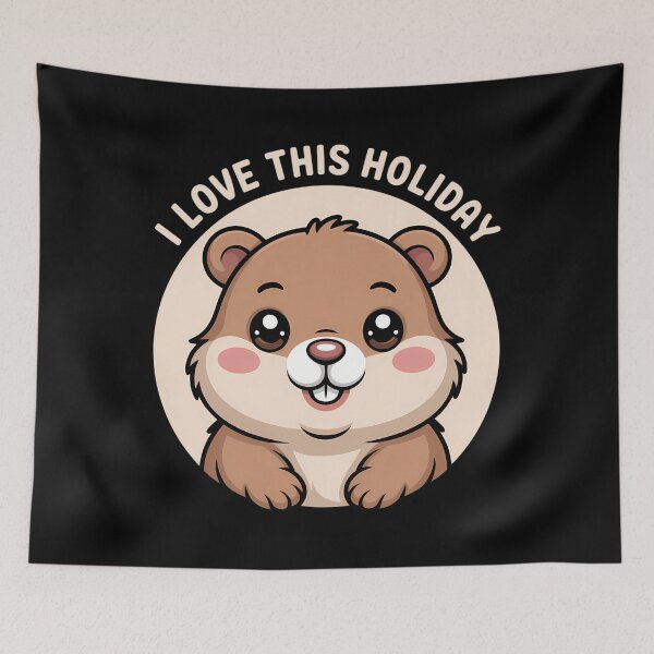 Item preview, Ground hog Holiday Happy groundhog day designed and sold by RipleMalphite.