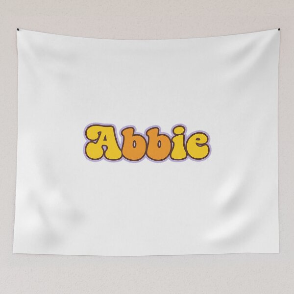 Item preview, Abbie Personalized Name Wavy Retro Shirt, Coffee Mug, Sticker Gift designed and sold by HelixPedia.