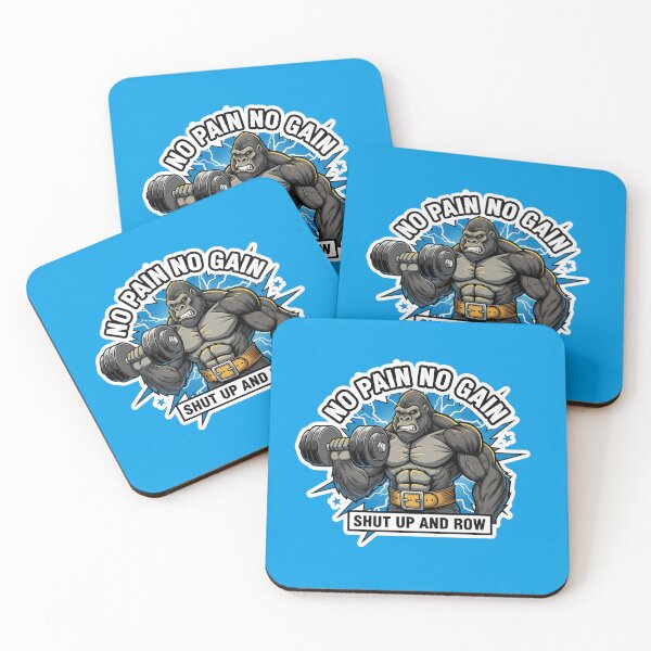 Item preview, No Pain No Gain Gorilla Gym Power designed and sold by Ekracreatives.