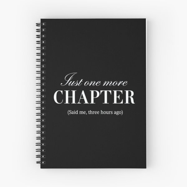 Item preview, Funny Bookworm Quote – Just One More Chapter Reading Design for Book Lovers and Night Owls designed and sold by Bright Nest Studio.