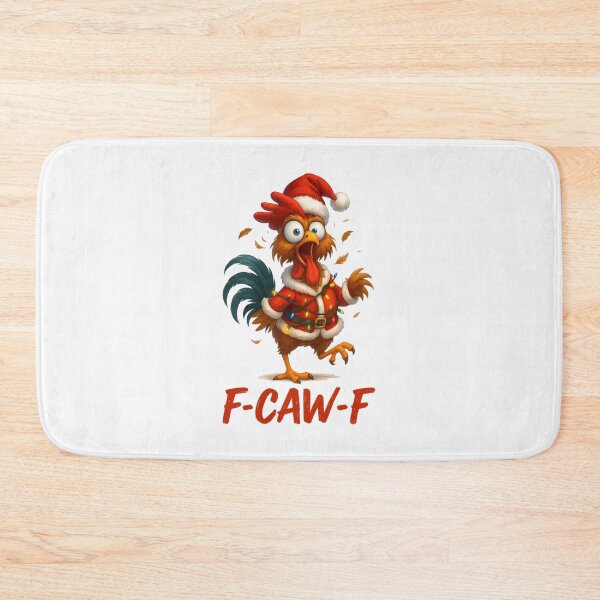 Item preview, F-Caw-F Christmas Chicken  designed and sold by EmmitHegman.