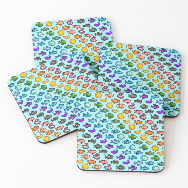 Item preview, A rainbow of fish - stardew valley designed and sold by Cthulhu loves crafts.