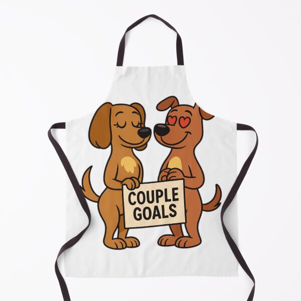 Item preview, Couple Goals – Cute Dogs Holding Sign designed and sold by the-dovlat.