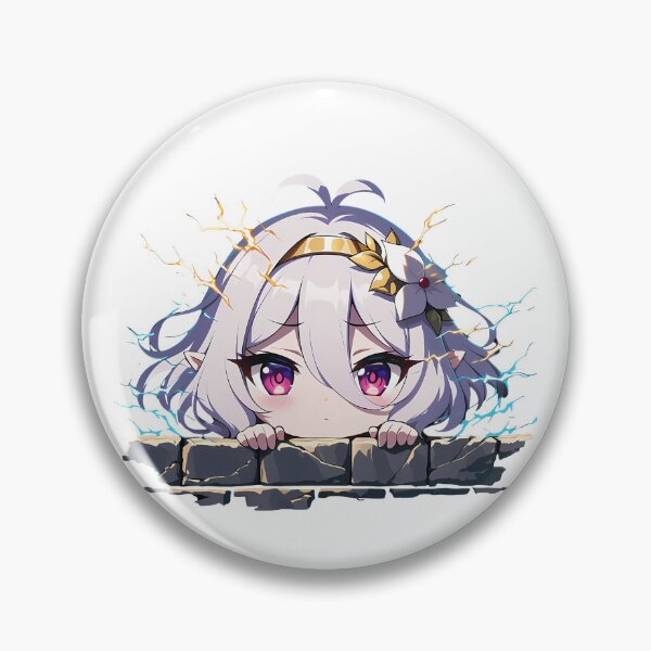 Item preview, Kokkoro Peeking Chibi Kawaii Princess Connect Game Anime Girl Design designed and sold by TorbenKuhano.