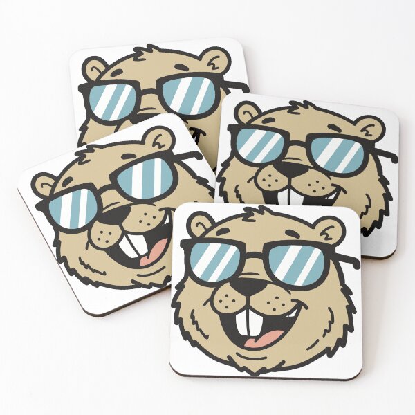 Item preview, Cool beaver with Sunglasses – Funny beaver Head Cartoon designed and sold by holywarter.