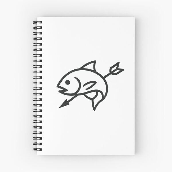 Item preview, Bowfishing Icon | Minimalist Fish with Arrow Archery Fishing Design designed and sold by CrossCurrent Designs.