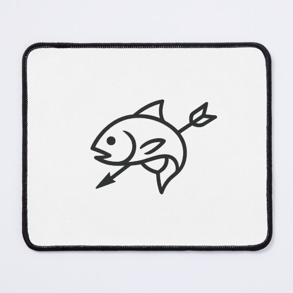 Item preview, Bowfishing Icon | Minimalist Fish with Arrow Archery Fishing Design designed and sold by CrossCurrent Designs.