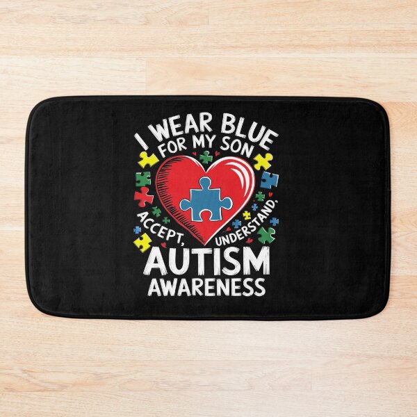 Item preview, Heart I Wear Blue For My Son Autism Awareness Month designed and sold by yvonnickStore.