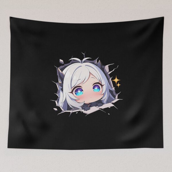 Item preview, Tsumugi Peeking Chibi Kawaii Princess Connect Game Anime Girl Design designed and sold by TorbenKuhano.