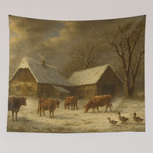 Item preview, Baroque winter idyll with animals designed and sold by Sigtrix.