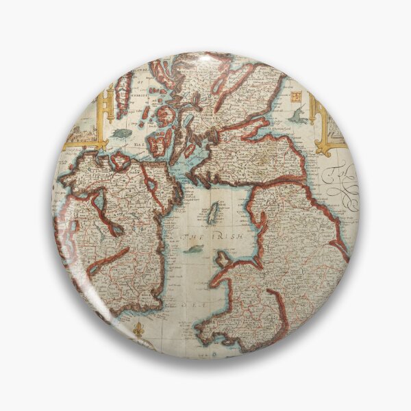 Item preview, Vintage British Isle Map (1970) designed and sold by leafsquare.