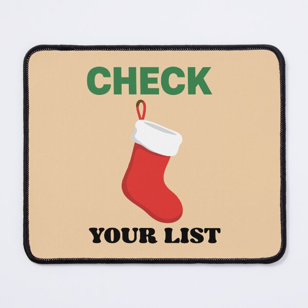 Item preview, Funny Check Your List Christmas Stocking Design designed and sold by graphicnew.
