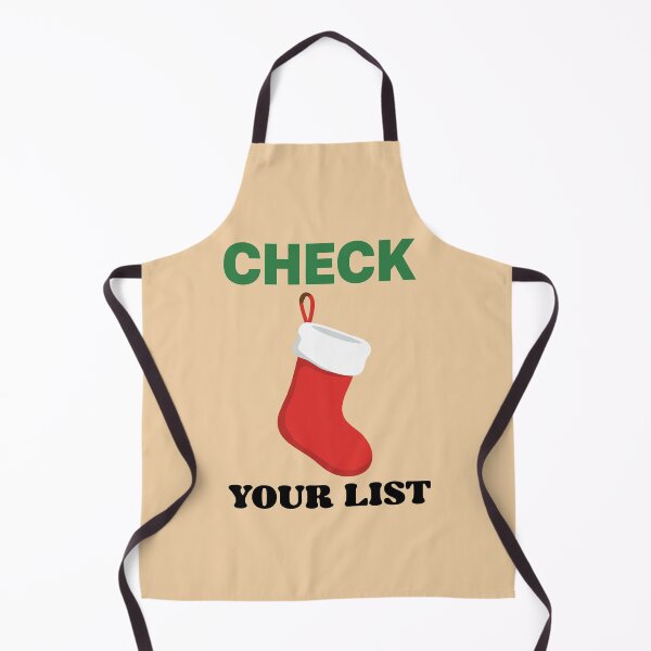Item preview, Funny Check Your List Christmas Stocking Design designed and sold by graphicnew.