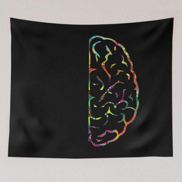 Item preview, Coding Brain In Black Psychedelic Colour designed and sold by eelurxdxzg25.