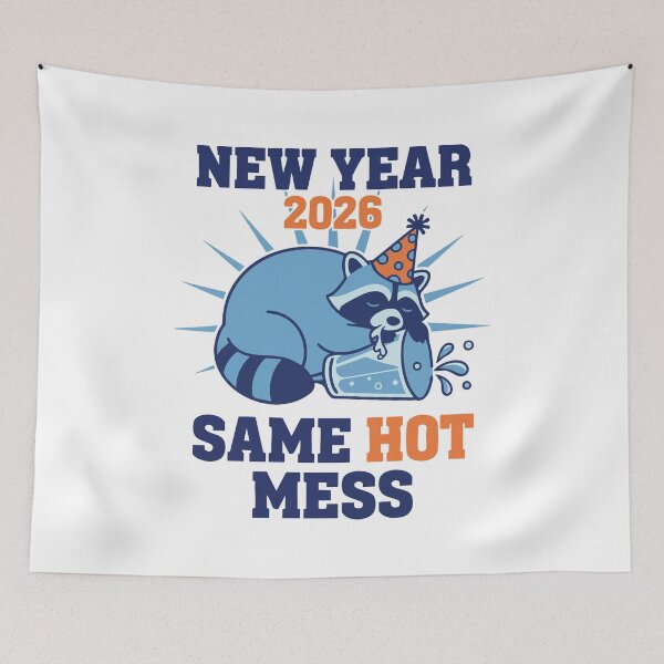 Item preview, New Year 2026 Same Hot Mess Party Vibes designed and sold by LuminOrb.