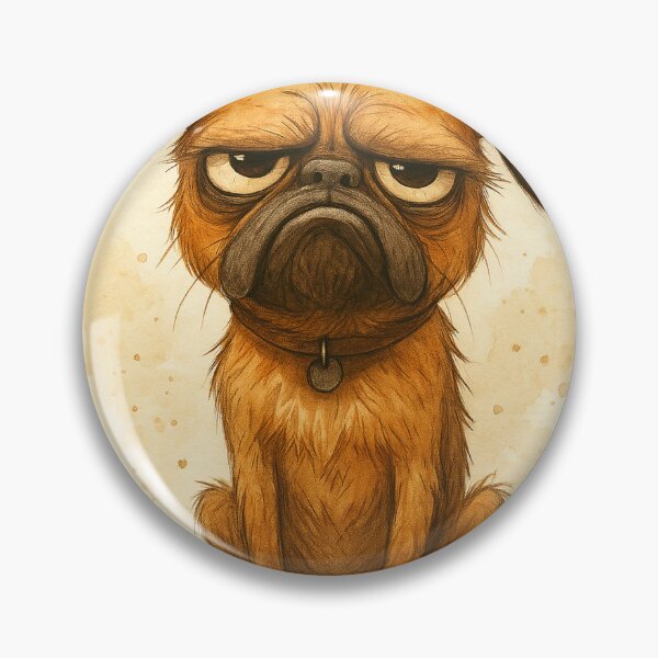 Item preview, Grumpy Brussels Griffon – Funny Moody Dog designed and sold by Darlin8888.