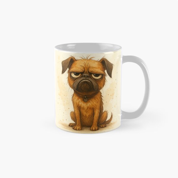Item preview, Grumpy Brussels Griffon – Funny Moody Dog designed and sold by Darlin8888.