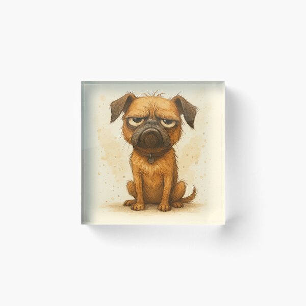 Item preview, Grumpy Brussels Griffon – Funny Moody Dog designed and sold by Darlin8888.