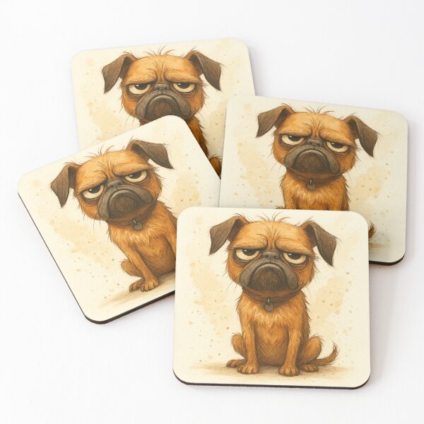 Item preview, Grumpy Brussels Griffon – Funny Moody Dog designed and sold by Darlin8888.