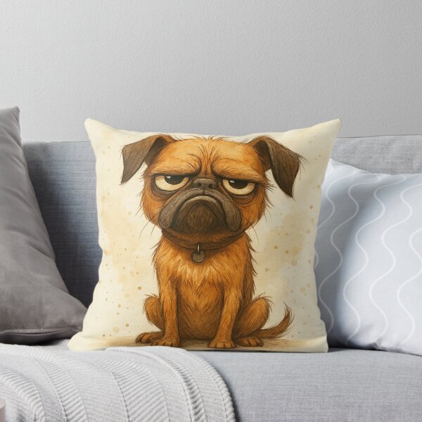Item preview, Grumpy Brussels Griffon – Funny Moody Dog designed and sold by Darlin8888.