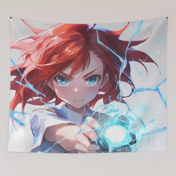 Item preview, Misaka Mikoto A Certain Scientific Railgun Anime Girl with Lightning designed and sold by TorbenKuhano.