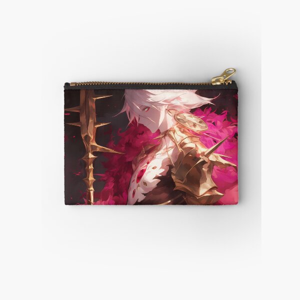 Item preview, Karna Red Lancer Fate Grand Order Anime Warrior with Fiery Aura designed and sold by TorbenKuhano.