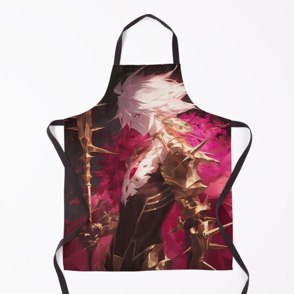 Item preview, Karna Red Lancer Fate Grand Order Anime Warrior with Fiery Aura designed and sold by TorbenKuhano.
